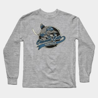 Defunct Huntsville Channel Cats Hockey Team Long Sleeve T-Shirt